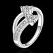 Wholesale Newest hot sale Ring for Women Wedding Trendy Jewelry Dazzling CZ Stone Modern Rings TGSPR187 0 small