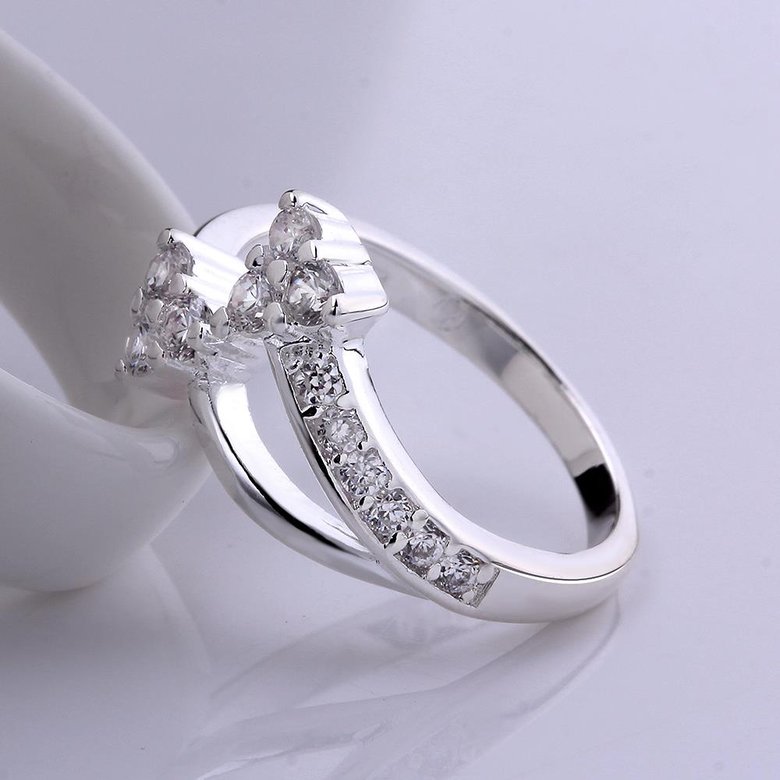 Wholesale Newest hot sale Ring for Women Wedding Trendy Jewelry Dazzling CZ Stone Modern Rings TGSPR187 4