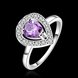 Wholesale New style silver plated rings Luxury Love Heart Ring purple Zircon Drop shipping Jewelry Saint Valentine's Day Girlfriend Gifts TGSPR346 0 small