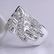 Wholesale jewelry big wide Silver plated rings Wedding Rings For Women With High Quality Zirconia Female Ring TGSPR447 2 small
