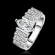 Wholesale Fashion wholesale jewelry Cubic Zircon paved Rings Women  Party Wedding Fashion Jewelry Finger Bijoux Gift TGSPR454 0 small
