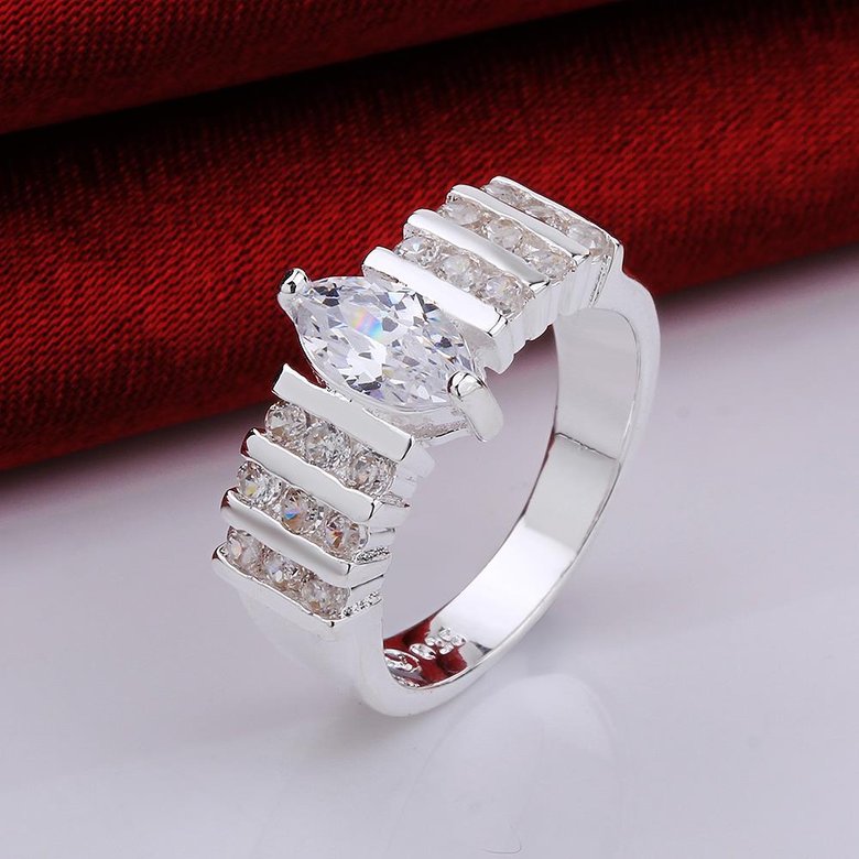 Wholesale Fashion wholesale jewelry Cubic Zircon paved Rings Women  Party Wedding Fashion Jewelry Finger Bijoux Gift TGSPR454 2