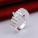 Wholesale Fashion wholesale jewelry Cubic Zircon paved Rings Women  Party Wedding Fashion Jewelry Finger Bijoux Gift TGSPR454 2 small