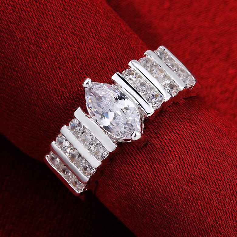 Wholesale Fashion wholesale jewelry Cubic Zircon paved Rings Women  Party Wedding Fashion Jewelry Finger Bijoux Gift TGSPR454 3