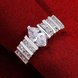 Wholesale Fashion wholesale jewelry Cubic Zircon paved Rings Women  Party Wedding Fashion Jewelry Finger Bijoux Gift TGSPR454 3 small