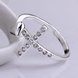 Wholesale Exquisite Silver Plated Ring for Women Eternity Christian Cross Ring New Fashion Party Gifts Jewelry TGSPR474 3 small