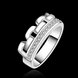 Wholesale Classic popular Zircon silver plated rings for Women Jewelry Crystal zircon Stone Engagement banquet party Ring  TGSPR488 0 small