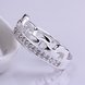 Wholesale Classic popular Zircon silver plated rings for Women Jewelry Crystal zircon Stone Engagement banquet party Ring  TGSPR488 2 small
