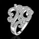 Wholesale Fashion Women Engagement Ring Jewelry Classic Lady flower vine Cubic Zirconia Wedding Rings for Female Wedding Anniversary Gift TGSPR517 0 small