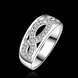 Wholesale Fashion Silver rings from China Infinity Love 8 shape CZ Finger Ring for Women Wedding Engagement Jewelry Gift TGSPR520 0 small