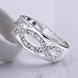 Wholesale Fashion Silver rings from China Infinity Love 8 shape CZ Finger Ring for Women Wedding Engagement Jewelry Gift TGSPR520 2 small