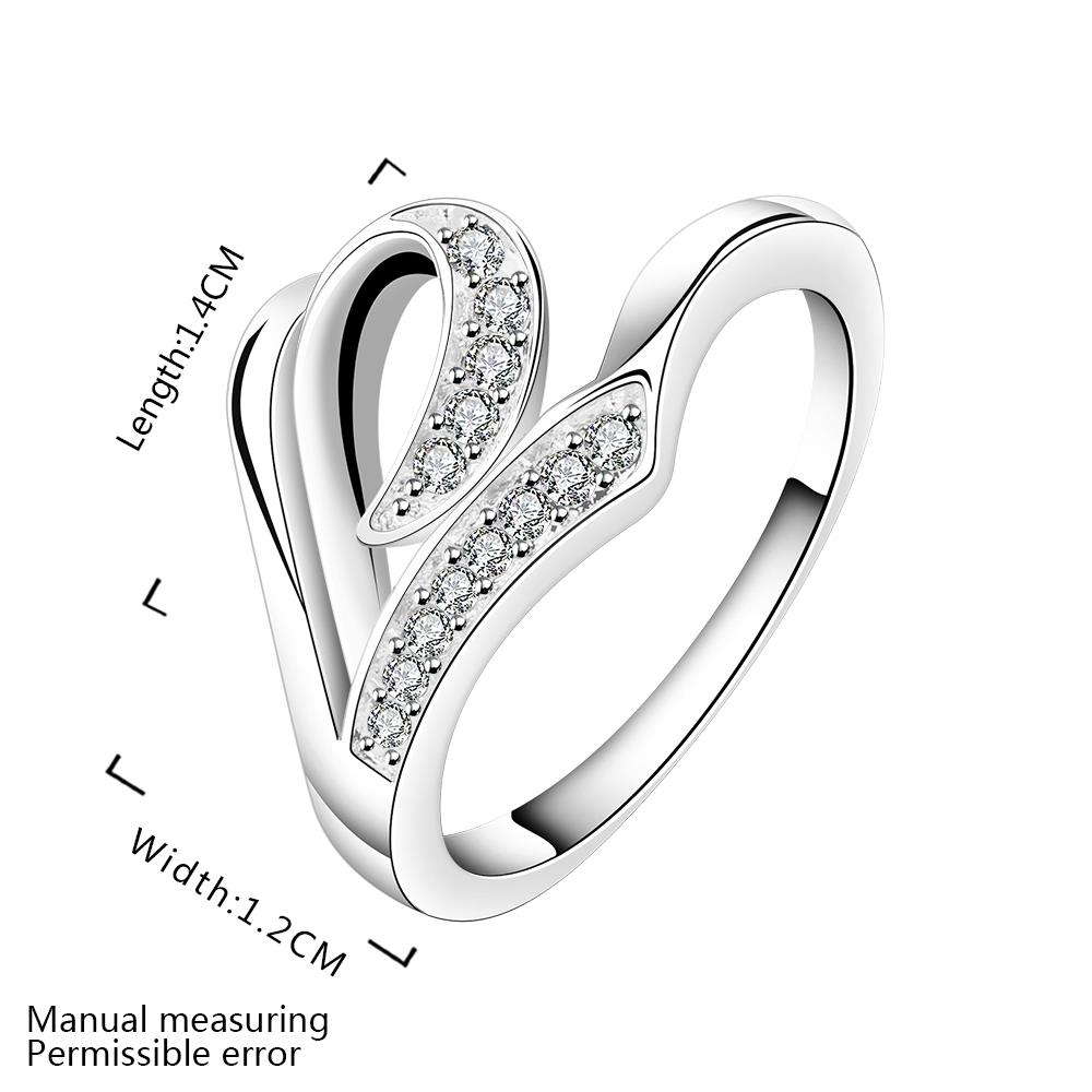 Wholesale Romantic Ladies Zircon Ring Crystal Ring For Women Fashion Glamour Engagement Ring female Jewelry Accessories TGSPR537 1