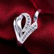 Wholesale Romantic Ladies Zircon Ring Crystal Ring For Women Fashion Glamour Engagement Ring female Jewelry Accessories TGSPR537 2 small