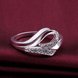 Wholesale Romantic Ladies Zircon Ring Crystal Ring For Women Fashion Glamour Engagement Ring female Jewelry Accessories TGSPR537 3 small