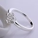 Wholesale Trendy Luxury Female Small square Zircon Stone Ring Crystal Silver  Wedding Band Rings Promise Engagement For Women TGSPR549 4 small