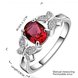 Wholesale Red Zircon Stone butterfly Rings For Women Vintage Silver Color Promise Love Engagement Ring Luxury Bridal Wedding Jewelry TGSPR652 1 small