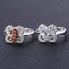 Wholesale New Products Simple Butterfly champagne Zircon Ring Women's Romantic Accessories Lovers' Day Gift Couples Rings  TGSPR658 2 small