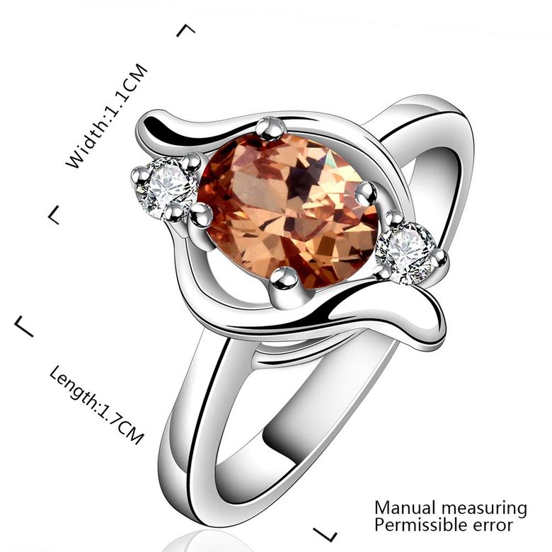 Wholesale Fashion New Products Simple champagne Zircon Ring Women's Romantic Accessories Lovers' Day Gift Rings  TGSPR663 0