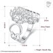 Wholesale wholesale price for women girl Retro hollow zircon ring Lovely Wedding party silver color ring noble fashion classic Jewelry TGSPR714 1 small