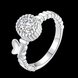 Wholesale jewelry Wedding Rings For Women Classic Silver Round White CZ Ring Bijoux Fashion Fine Anniversary Jewelry Gifts TGSPR022 0 small