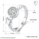 Wholesale jewelry Wedding Rings For Women Classic Silver Round White CZ Ring Bijoux Fashion Fine Anniversary Jewelry Gifts TGSPR022 4 small
