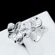 Wholesale Elegant Flower Bling Zircon Stone Plant Rings for Women Cute Wedding Engagement Fashion Party Ring Jewelry  TGSPR036 3 small