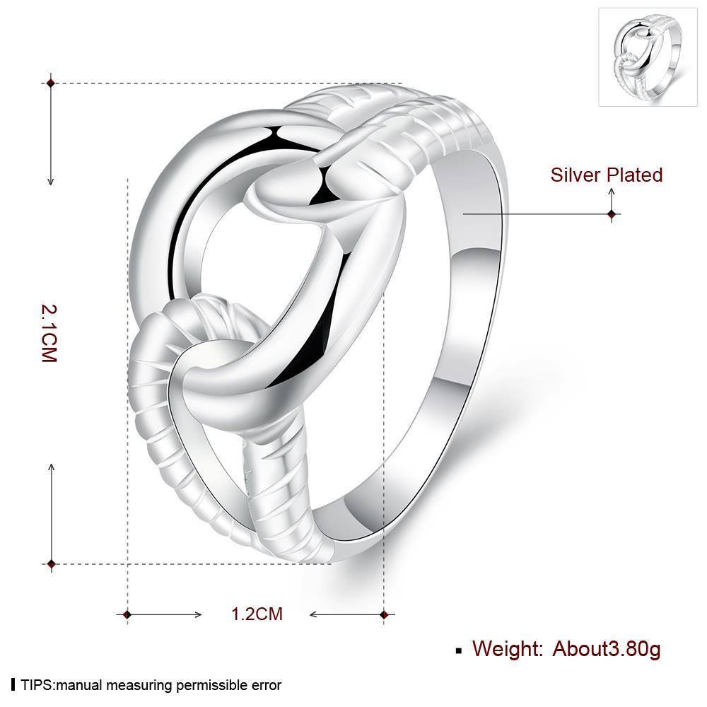 Wholesale Fashion wholesale jewelry from China Trendy Silver rings Ring Vintage Twisted Rope Ring for Women Design Ring TGSPR058 1