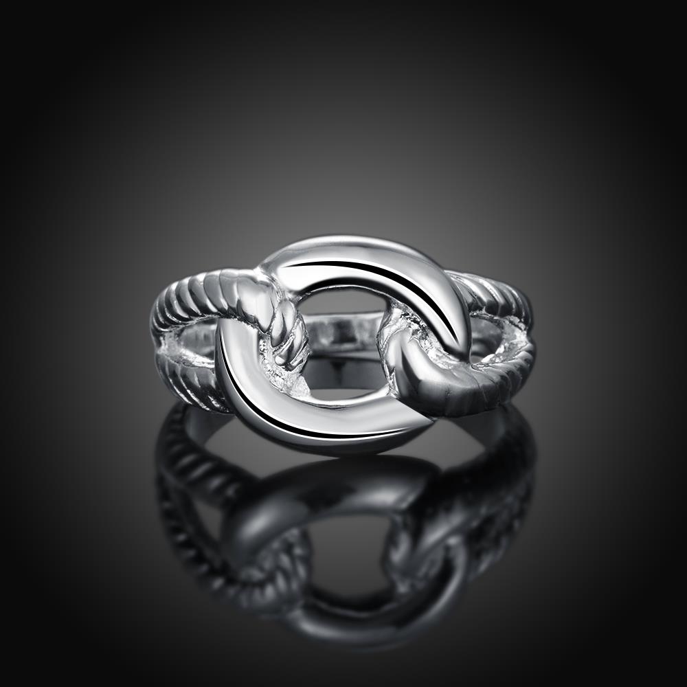 Wholesale Fashion wholesale jewelry from China Trendy Silver rings Ring Vintage Twisted Rope Ring for Women Design Ring TGSPR058 2