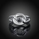 Wholesale Fashion wholesale jewelry from China Trendy Silver rings Ring Vintage Twisted Rope Ring for Women Design Ring TGSPR058 2 small