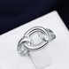 Wholesale Fashion wholesale jewelry from China Trendy Silver rings Ring Vintage Twisted Rope Ring for Women Design Ring TGSPR058 3 small