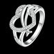 Wholesale Factory Price Cute Dolphin Heart Rings for Party Birthday Accessory Women Silver Ring Wedding Engagement Jewelry TGSPR077 0 small