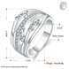 Wholesale rings from China for Lady Promotion Shiny white Zircon Openwork Multicolor Banquet Holiday Party Christmas Ring TGSPR090 1 small