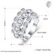 Wholesale Silver Stackable round CZ Zirconia Finger Rings For Women High Quality Wedding Engagement Jewelry Gift TGSPR123 0 small