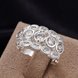 Wholesale Silver Stackable round CZ Zirconia Finger Rings For Women High Quality Wedding Engagement Jewelry Gift TGSPR123 2 small