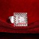 Wholesale Gorgeous Halo Wide Rings For Men Silver Filled square CZ Rhinestone Stone Rings For Wedding Price TGSPR133 2 small
