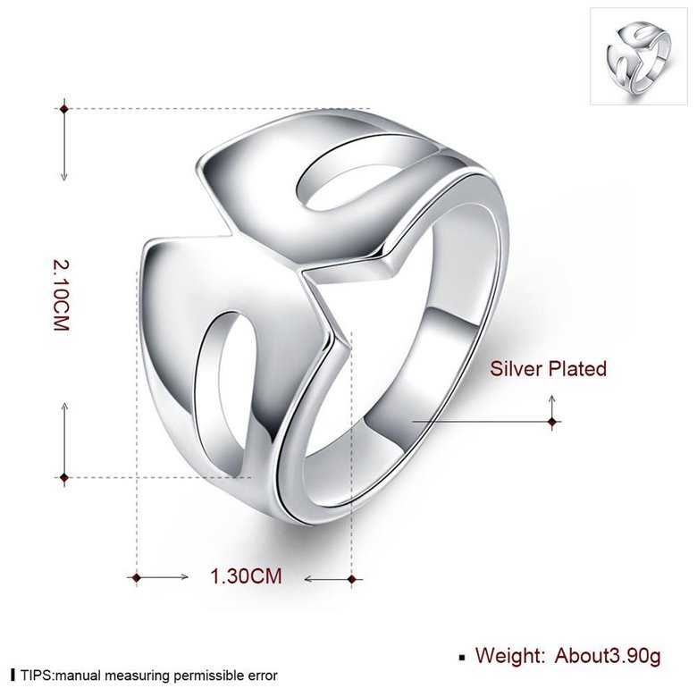 Wholesale Hot sale rings from China Geometric Wave hollow Finger Rings for Women Wedding Engagement Jewelry Gift TGSPR135 1