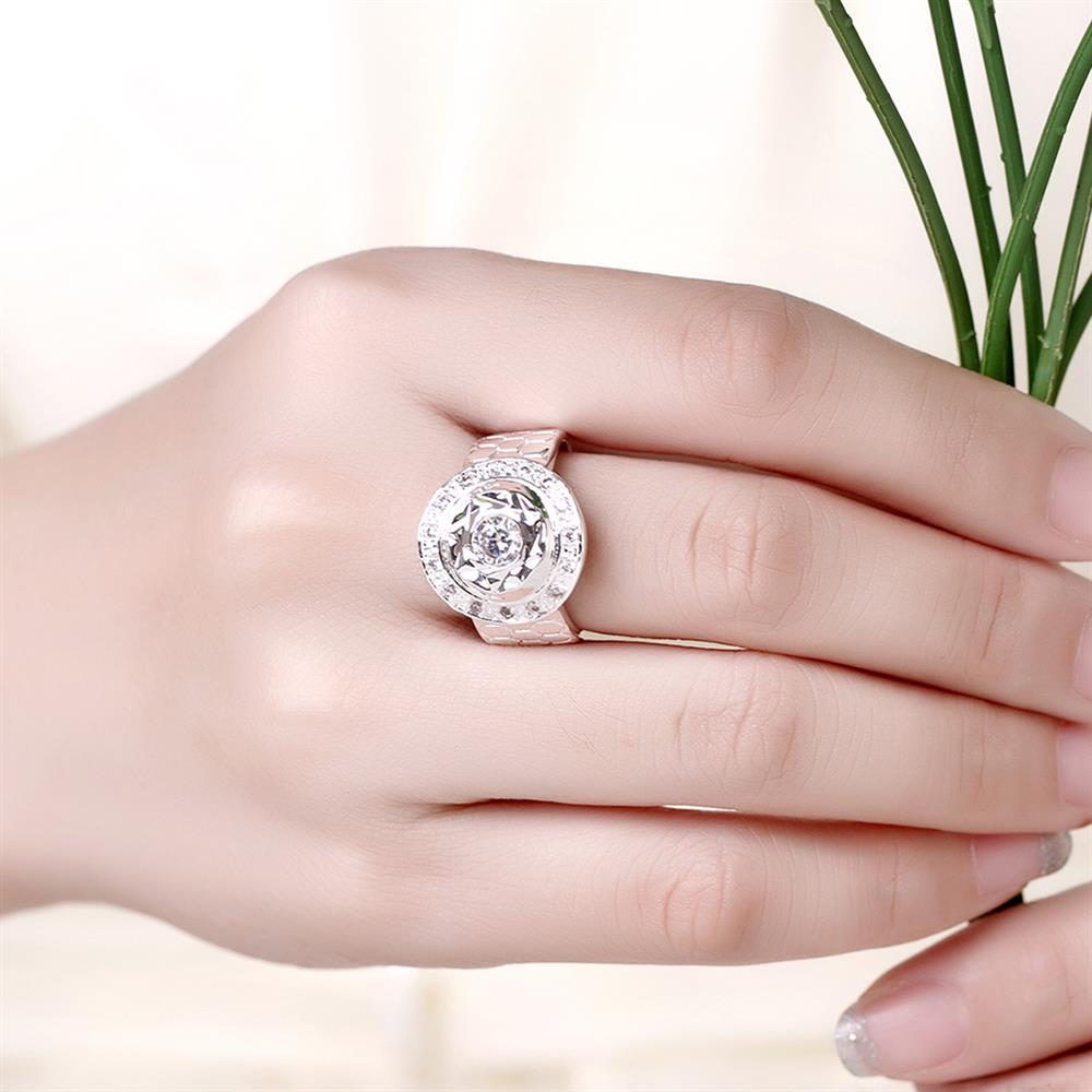 Wholesale rings from China Promotion Shiny white rings Banquet Holiday Party wedding jewelry TGSPR156 0