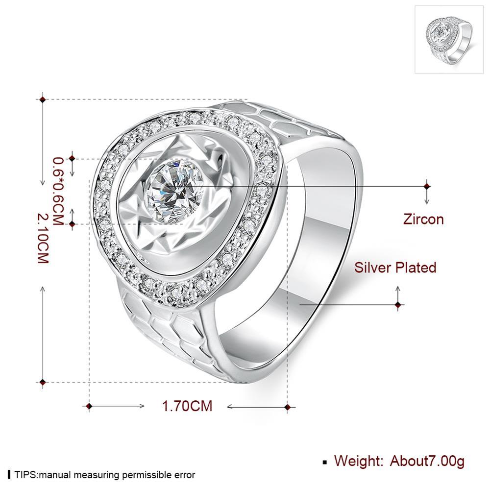 Wholesale rings from China Promotion Shiny white rings Banquet Holiday Party wedding jewelry TGSPR156 2