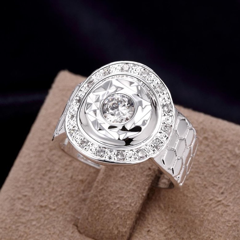 Wholesale rings from China Promotion Shiny white rings Banquet Holiday Party wedding jewelry TGSPR156 4