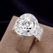 Wholesale rings from China Promotion Shiny white rings Banquet Holiday Party wedding jewelry TGSPR156 4 small