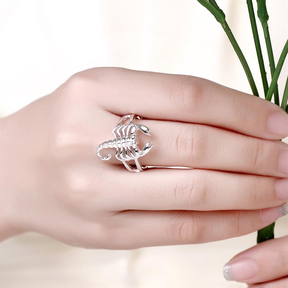 Wholesale Hot sale Animal Ring  Scorpion Ring For Women Fashion Wedding Engagement Party Gift Charm Jewelry TGSPR158 5