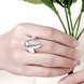 Wholesale rings from China European Fashion Woman Girl Party Birthday Wedding Gift Hollow Out Special geometric Ring TGSPR169 4 small