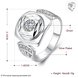 Wholesale rings from China for Lady Promotion Shiny white Zircon Openwork Multicolor Banquet Holiday Party Christmas Ring TGSPR174 3 small