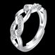 Wholesale New Arrival Elegant Pure Special Beautiful Winding Shinning Rhinestone Fine Rings Good Girls/Women TGSPR188 0 small