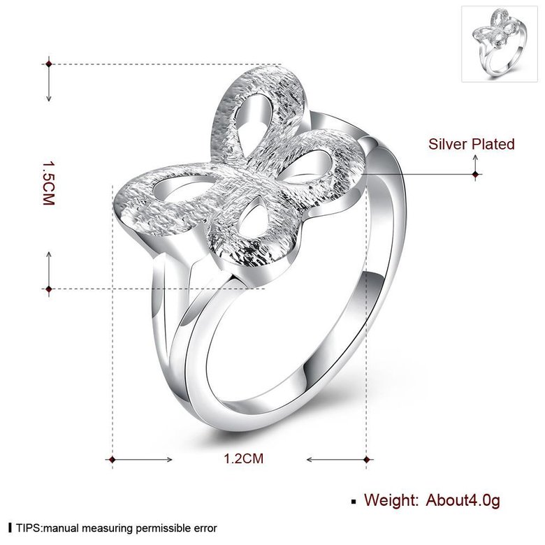 Wholesale jewelry from China Butterfly Ring For Women Wedding Engagement Party Fashion Charm Jewelry TGSPR192 1