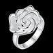 Wholesale rings from China European style Fashion Woman Girl Party Wedding Gift Silver Rose Silver Ring TGSPR209 0 small