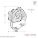 Wholesale rings from China European style Fashion Woman Girl Party Wedding Gift Silver Rose Silver Ring TGSPR209 1 small