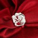 Wholesale rings from China European style Fashion Woman Girl Party Wedding Gift Silver Rose Silver Ring TGSPR209 3 small
