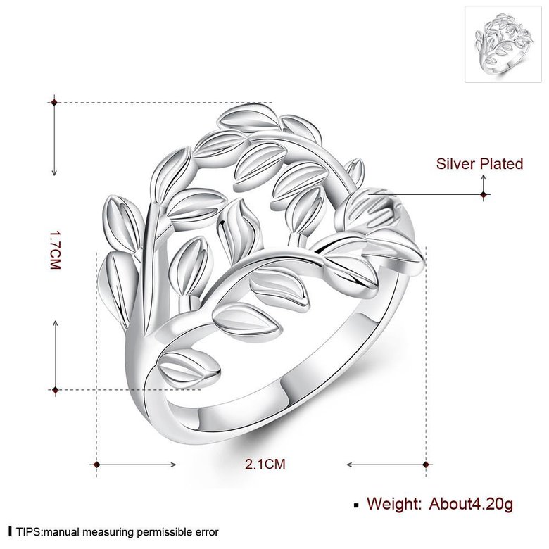 Wholesale Hollow out Flower vine rings for women Engagement party jewelry Girls Ladies wedding ring  TGSPR212 2