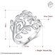 Wholesale Hollow out Flower vine rings for women Engagement party jewelry Girls Ladies wedding ring  TGSPR212 2 small